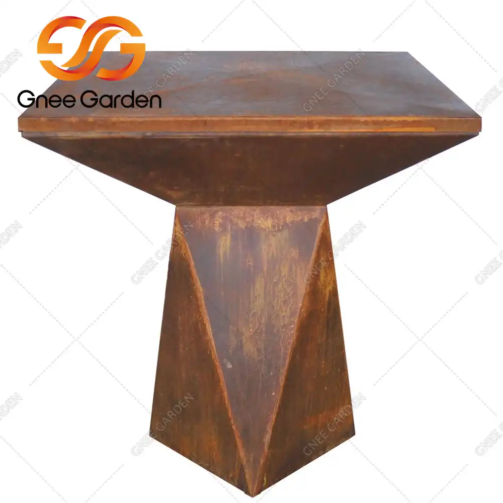 Corten Steel GN-BBQ-223 дровяной костер и гриль image 4