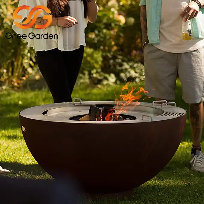 Corten Steel GN-BBQ-212 Задний двор Барбекю Гриль image 2
