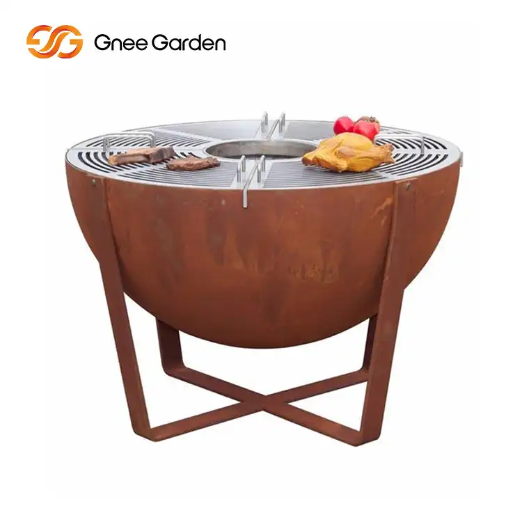 Кортен Сталь GN-BBQ-201 Барбекю Костровая Яма Гриль image 4