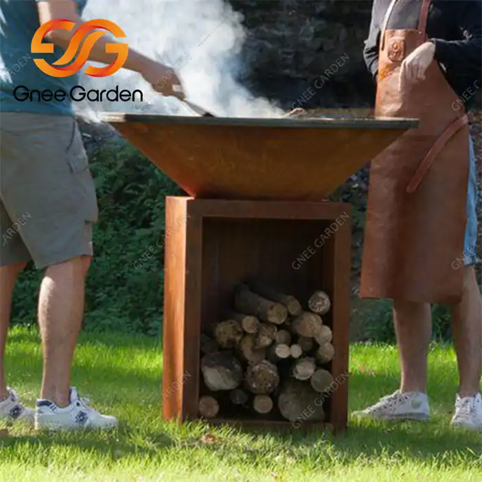 Кортен GN-BBQ-209 Гриль для барбекю Уличный угольный гриль image 2