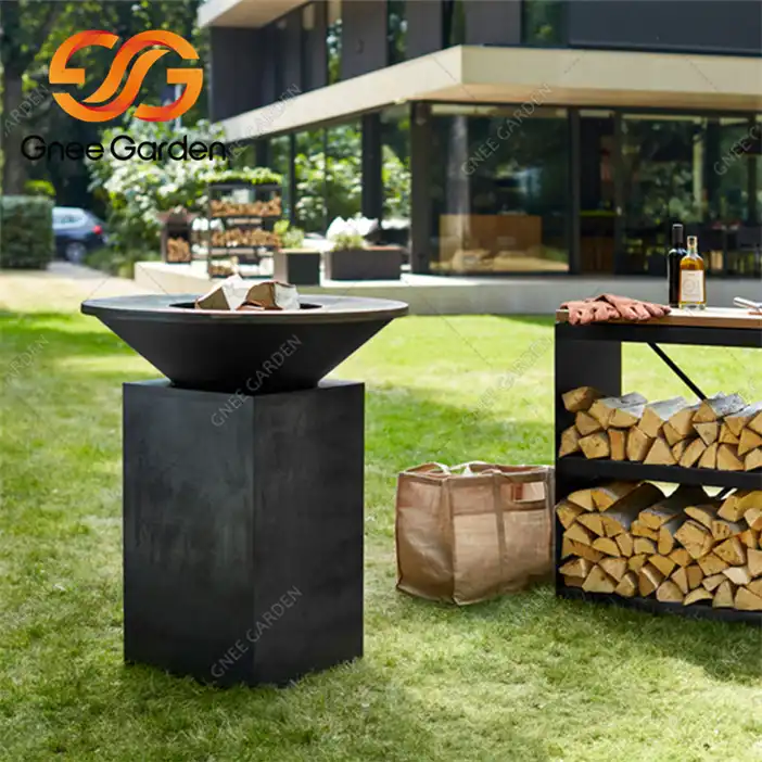 Кортен GN-BBQ-209 Гриль для барбекю Уличный угольный гриль image 3