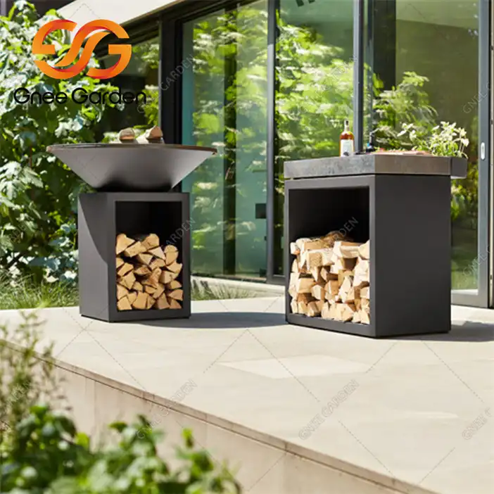 Кортен GN-BBQ-209 Гриль для барбекю Уличный угольный гриль image 5