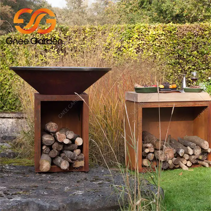 Кортен GN-BBQ-209 Гриль для барбекю Уличный угольный гриль image