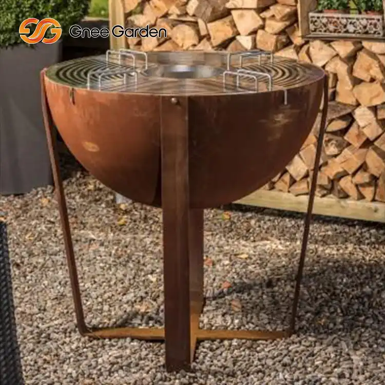 Кортен Сталь GN-BBQ-201 Барбекю Костровая Яма Гриль image