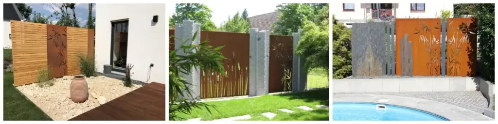 Декоративные панели из кортеновской стали