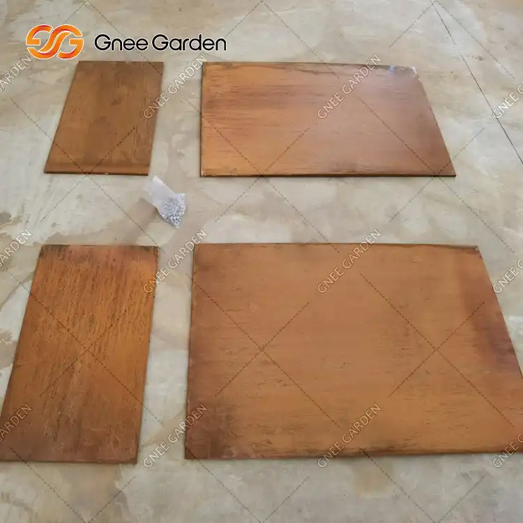 GN-PR-1033 Кубические кашпо из кортеновской стали image 5