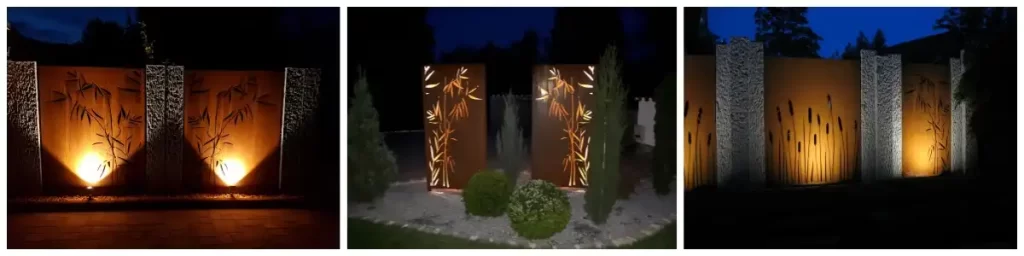 Экран для уединения из кортеновской стали
